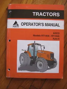 Agco RT140A RT155A automático 6 operadores de tractor manual - Imagen 1 de 3