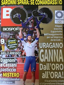 BS-BiciSport 2021 9.Filippo Ganna,Beppe Saronni,David Lappartient,Elia Viviani - Picture 1 of 12