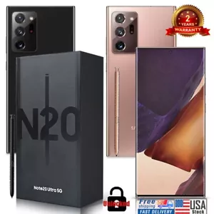 SAMSUNG GALAXY NOTE 20 ULTRA 5G 512GB/128GB+12GB FACTORY UNLOCKED - New in Box - Picture 1 of 27