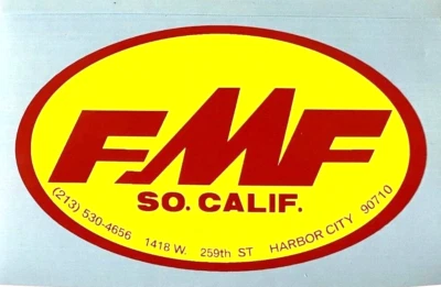 FMF Dealer Window Racing Sticker Vintage Foto 1 de 2