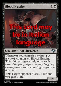 MTG 4x BLOOD HUSTLER EXC - TRUFFATRICE DEL SANGUE 80 - OTJ - MAGIC - Picture 1 of 1