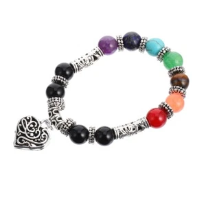 Schwarzes Achatarmband Fräulein Handgelenk Dekoration Modische Armbandkette - Bild 1 von 12