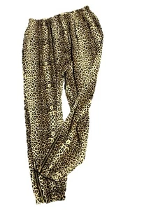 PETER MORRISSEY designer HAREM PANTS~Leopard Print~ Casual~Ankle Zip~Size 14 - Picture 1 of 10