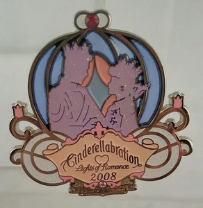 Disney Cinderellabration Stained Glass Cinderella with Prince & Coach HTF Pin - Picture 1 of 6