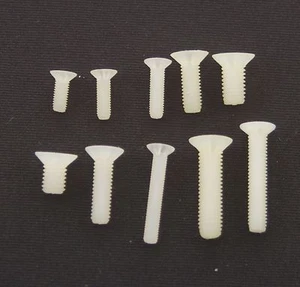 (50) Metric M2.5/M3/M4/M5 Nylon Countersunk Head Phillips Screws - Picture 1 of 3