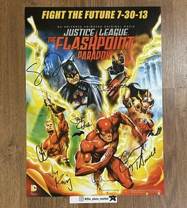 Justice League: Flashpoint Autographed 10x14 Poster Elwes SDCC 2014 - Picture 1 of 1
