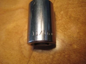 Craftsman Vintage 11/16" 12 Point 1/2" Drive Shallow Socket USA  =V= Series - Bild 1 von 5
