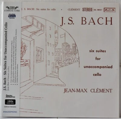 ANALOGPHONIC-OISEAULYRE LP43064 BACH "Six Suites for Cello" CLEMENT 180g #2LP SS - Image 1 of 2