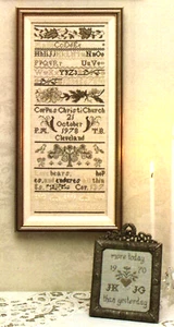 WEDDING BAND SAMPLER, Kingsland Embroidery Pattern - Picture 1 of 2