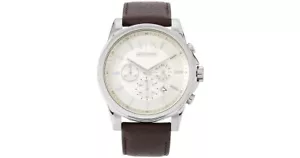 NEW MENS ARMANI EXCHANGE AX CHRONO BROWN LEATHER STRAP WATCH - AX2506 - RRP £199 - Picture 1 of 2