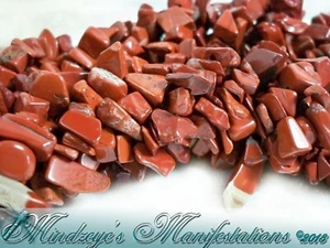 Red Jasper, Natural, Medium Chip 36" strand - Picture 1 of 3