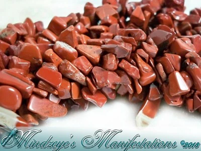 Red Jasper, Natural, Medium Chip 36" strand - Image 1 of 3