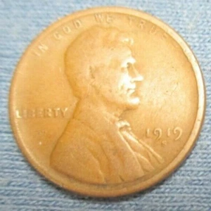 1919-S Lincoln Wheat Cent - Picture 1 of 2
