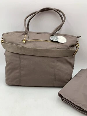 Pottery Barn Kids Baby Noe 帆布尿布托特包 2 件带肩带棕色 #9969 — 第 1/4 张图片