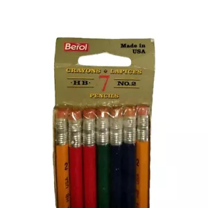 Berol Adler Bleistifte Vintage 1993 #2 Blei Neu aus altem Lagerbestand 7ct unbenutzt Packung, Packungsschaden KOSTENLOSER VERSAND - Bild 1 von 5