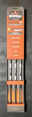Wicked Ridge By Ten Point Match 400 Alpha Blaze Lighted Carbon Arrows 3 Pack New - Image 1 of 3