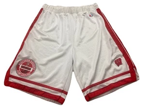 Champion Wisconsin Badgers Mesh Basketball Shorts. Men’s Large. White. - Picture 1 of 12