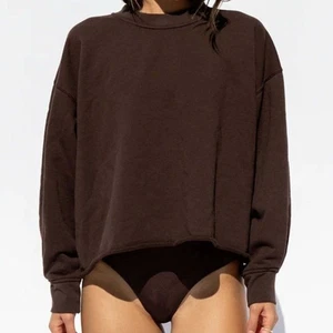 Left on Friday kurzes Sweatshirt Rundhalsausschnitt Field Day Damen braun (XSMALL) kastig - Bild 1 von 9