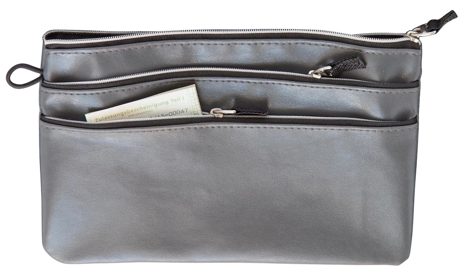 BEST OFFER Dokumententasche "TRIPPLE" / Banktasche / KFZ Tasche / mit 3 Reißverschlüsse
