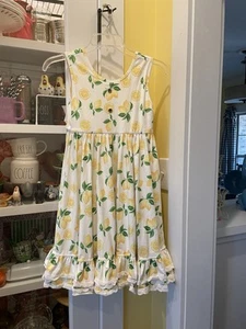 Jane + Jo  Lemon Sleeveless Dress 12Y - Picture 1 of 9