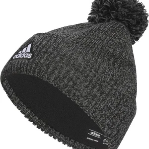 Adidas Recon 4 Ballie Men's One Size Beanie Winter Hat Fleece Black Gray - Picture 1 of 14