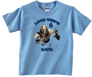 Personalized Custom Star Wars General Grievous Birthday Shirt in different color - Picture 1 of 11
