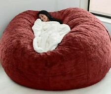 Giant fur bean bag room Round Soft Sofa Microsuede Cover -NO FILL- FAST SHIPING