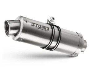 Terminale Scarico Storm by Mivv Gp acciaio inox per Honda Cbr 600 F 2001 > 2010 - Picture 1 of 2