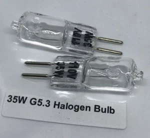 Halogen (2-pins) Replacement Bulbs G4 Base 12V 20-35Watt Dimmable 2 Lamp Bulbs - Picture 1 of 2