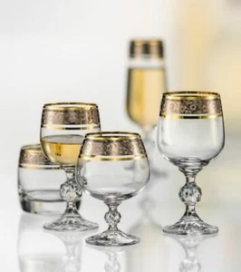 Bohemia Claudia Exclusive Whisky- Weißwein- Rotwein- Sekt- Likörgläser - Bild 1 von 19