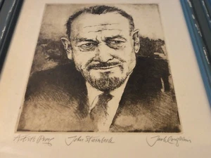 Grabado Jack Coughlin - John Steinbeck - Prueba de artista - Firmado - Imagen 1 de 8