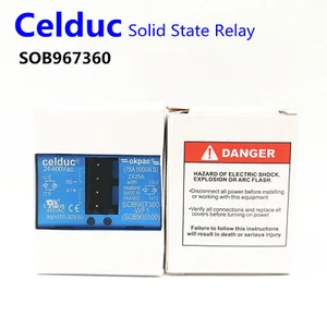 Celduc Solid State Relay SOB967360 -WF1(SOB900100) 2*25A - Picture 1 of 8