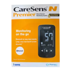 CareSens N Premier Blood Glucose Monitoring System Kit Bluetooth Meter i-SENS - Picture 1 of 2