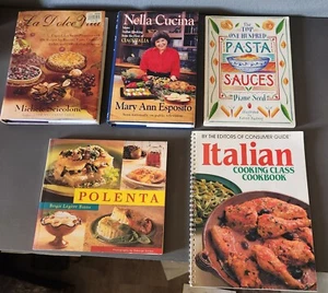 Kochbuch MENGE 5 italienische Kochbücher gemischt 2 HB 3 PB traditionelle Rezepte & mehr++ - Bild 1 von 19
