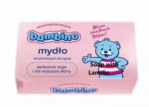 Jabón Bambino con lanolina es perfecto para niños y bebés, 90g - Imagen 1 de 7