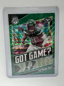 Le'Veon Bell 2020 Panini Mosaic Got Game? - GREEN REACTIVE - New York Jets - Picture 1 of 2
