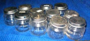 11 - 2 oz Glass Baby Food Jars with Lids - Picture 1 of 2