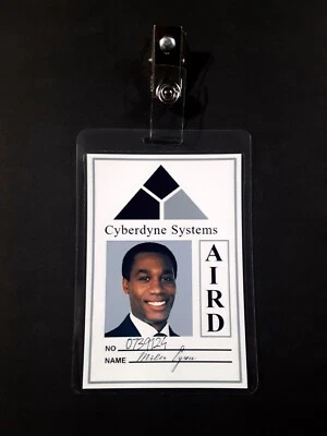 Terminator 2 Judgment Day Cyberdyne Systems Miles Dyson ID Badge Cosplay Prop - Image 1 of 4