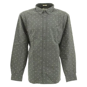  WRANGLER Herren langarm Hemd Baumwolle Regular Fit schwarz mit Uniprint 30237 - Picture 1 of 2