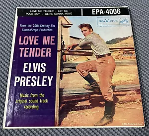 Elvis Presley "Love Me Tender" Vinyl 45RPM on RCA EPA-4006 from 1956 - Imagen 1 de 7