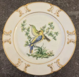 LE TALLAC france porcelain BIRDS CABINET PLATE design 2 - Picture 1 of 4