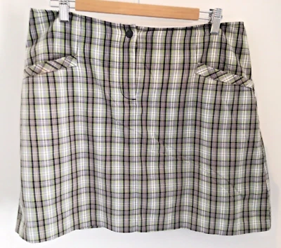 Cutter & Buck Checked Sports A Line Mini Skirt with Shorts Lining UK 14 EU 40 - Image 1 of 4