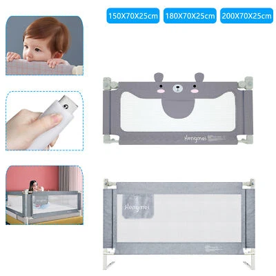 AUFUN Bettschutzgitter 150/180/200 cm Babybettgitter Bettgitter zum vertikalen Heben*