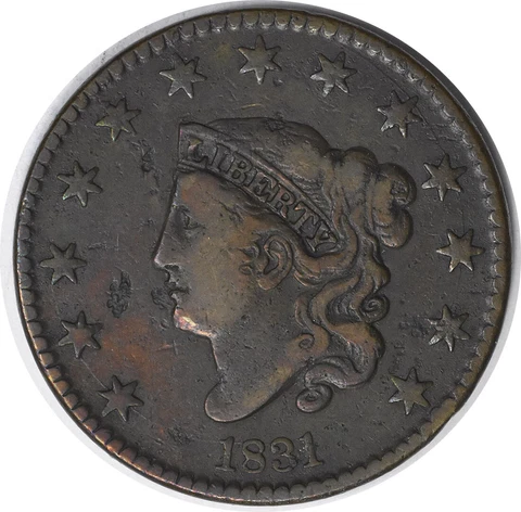 1831 Large Cent Large Letters VF Uncertified #1156 Cover