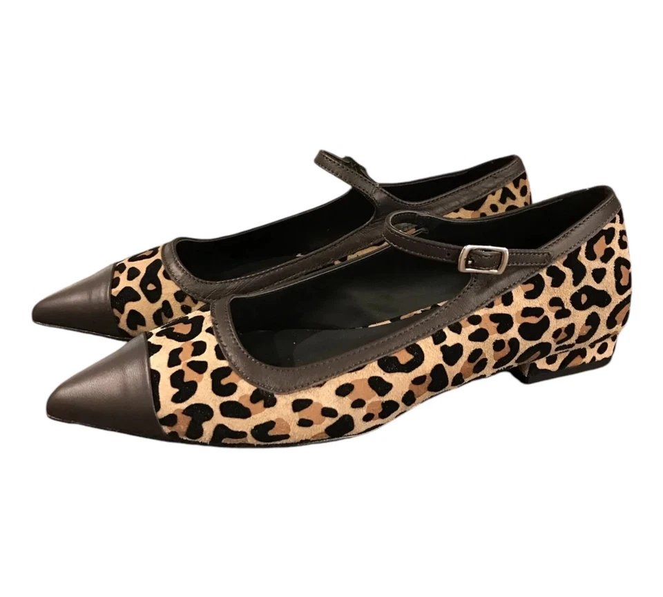 OVYE' - BALLERINE CON CINTURINO Maculato MOKA   SCONTO 50% - Immagine 1 di 2