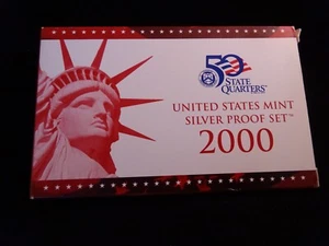 2000-S Silver Proof Set, U.S. Mint 10-Coin - Unopened - Picture 1 of 3