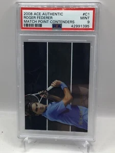 2008 Ace Match Point Contenders #C1 Roger Federer PSA 9 (Top Pop, Pop 1) - Picture 1 of 2