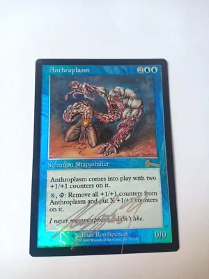 Anthroplasm Foil, SIGNED, Urza's Legacy, NM. MTG Blue Rare - Image 1 of 3
