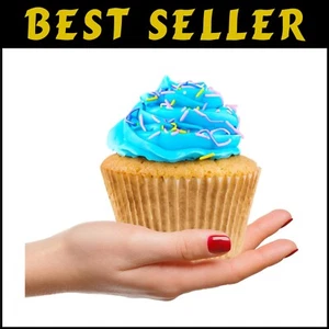 2000 Disposable Muffin Liners - Extra Large Brown Silicone-Free Baking Cups - Picture 1 of 11