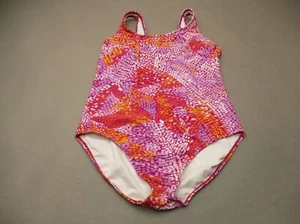 Catalina Size L(12-14) Girl Multicolor Lined Wireless One-Piece Swimming Suit 4C - Picture 1 of 6